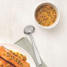 Concha de Aço Inox Positano 20cm Lyor para Servir Molhos Caldas Doces e Sopas - Prata - Visão 2