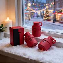 Eye-Catching Red Water Bottle Perfume 2-Pack (100ml Each) - Woody Scent With Tropical Fruits | Christmas & Valentine's Surprise Duo Gift, Ideal For Night Outs & Daily Routines - 2 bottles (ideal choice for holiday gifts) - 查看 3