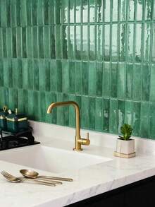 1/10/20 Piezas Azulejos de pared autoadhesivos de color dopamina - Azulejos de salpicadero brillantes para cocina y baño, fácil DIY, pegatinas de azulejos de pared autoadhesivas y removibles, adecuadas para salpicadero de cocina y baño de vacaciones - Multicolor - Ver 9