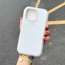 白色纯硅胶液态硅胶三层全包覆软橡胶手机壳，防震保护套，带防刮超细纤维内衬，兼容 17/17 Air/17 Pro/17 Pro Max/13/11/16 Pro Max/15/14 Plus/12，春季礼物 - 純白 - 查看 11