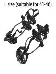 Wytrzymałe, 24-zębowe opony z systemem - Przyczepność w terenie na śniegu i lodzie, odpowiednie na zimę, - Aktywności na świeżym powietrzu na oblodzonych powierzchniach, chodnikach, podjazdach - Odpowiednie do wędrówek pieszych, wspinaczki skałkowej, spacerów, biegania i polowań, Wytrzymałe, antypoślizgowe nakładki na lód - Wielokolorowe - Zobacz 11