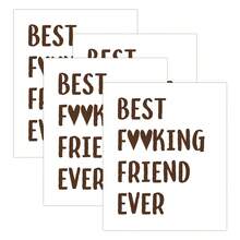 1pc/3pcs/5pcs Of Best Friend Wine Bottle Stickers, Perfect Gifts For Best Friends, Fun Birthday Wine Labels, Ideal For Birthday Parties And Celebrations, A Great Present For Your Best Friend And Close Friends - High Quality, Self-Adhesive - Multicolor - View 7