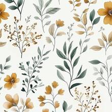 Green Leaf Wallpaper Peel And Stick 17.5" X 78.7" Floral Leaf Contact Paper Vintage Vinyl Waterproof Self Adhesive Botanical Wall Paper For Bedroom Walls Cabinet Decor - 綠/黃 - 查看 10