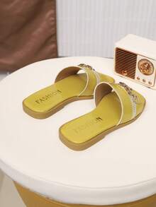 Children's Fashionable Outdoor Slippers, Summer Flat Shoes, Sandals, New Stylish Elegant Minimalist - Yellow - View 6