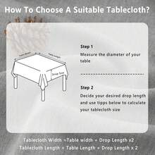 DWCN 1 PC Tablecloth, Washable, Faux Linen Look, 130 X 220 Cm, Soft Tablecloth, Water-Repellent With Lotus Effect, For Living Room, Dining Room, Balcony, Garden, Weddings Or Household Use - 灰色 - 查看 7