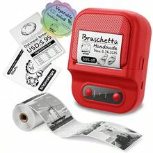 Portable Wireless Thermal Label Printer - This Portable Wireless Barcode Label Printer Is Suitable For Small Businesses, Offices And Homes, And Can Print Addresses And Other Information. This Mini Thermal Printer Is Compatible With Smartphones And Computers, And Supports IOS/Android Apps. It Is An Ideal Choice For Offices, Retail, Transportation And Home Food Storage. - Multicolor - View 18
