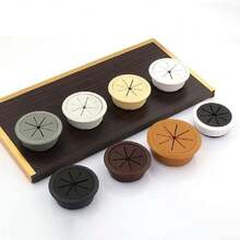 Cubierta de agujero para cable para gestión de cables de escritorio, 80 mm, tapa de agujero de alambre, ABS y cable de goma para escritorio de computadora (negro blanco),36638410 - Rojo - Ver 5