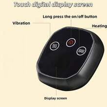 1 Pc Multifunctional Knee & Leg Massager | Heated Knee Support Bag With Massage | Wireless Knee Massager With Heat & Vibration | Warm Massage Knee Pad - USB Rechargeable, Suitable For Knee, Shoulder & Elbow, Joint Care, Portable Design, Lightweight, Durable Material, Breathable Cover, Ideal For Office Workers - Grey - View 11