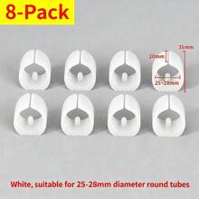 4pcs/8pcs/12pcs Plastic U-Shaped Tube Clamps For Office Chair Legs, Fits 25-28mm Diameter Round Tubes, With Fixing Holes - Multicolor - View 10
