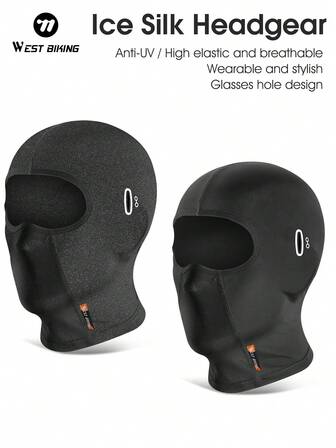  WEST BIKING Sun Protection Cycling Full Face Mask For Motorcycle Ice Silk Full Face Headgear Tube Mask For Men Women Balaclava Mask Anti-UV Scarf