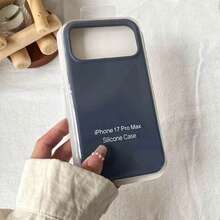 Liquid Silicone 3-Layer Full Coverage Soft Rubber Phone Case, Shock-Proof Protective Cover With Anti-Scratch Microfiber Lining, Compatible With IPhone 17, 17 Air, 17 Pro, 17 Pro Max, 13, 11, 16 Pro Max, 15, 14 Plus, 12 - Midnight Blue - View 4