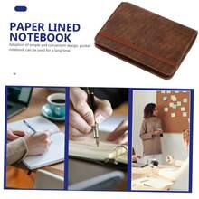 HOMSFOU Libreta De Notas Cuaderno Pequeo Cuaderno De Bolsillo Pequeo Cuaderno De Trabajo Cuaderno Rayado Pequeo Cuaderno Porttil Minicuaderno De Bolsillo Diario De Bolsillo - inicial - Ver 3