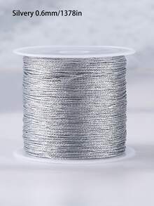 Gold/Silver Metallic Braided Cord, Suitable For Making Bracelets, Necklaces, DIY Tassels, Beaded Jewelry, Shamballa Cords And Other Accessories. - Multicolor - View 21