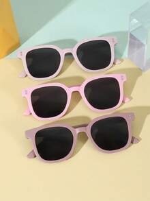 2pcs Kids Fashion Casual Fashion Glasses, Suitable For Playing, Outdoor Travel, Beach Vacation - Multicolor - View 24