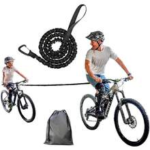 Cuerda de remolque, cuerda de tracción para niños de bicicleta, cuerda de tracción para padres e hijos con gancho de , cinturón elástico resistente con bolsa de almacenamiento,36640576 - Multicolor - Ver 1