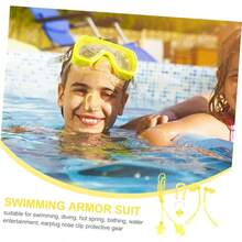 4piezas Tapones Para Odos De Pvc y Pinzas Nasales Impermeables Para Natacin Cmodo y  Para Adultos y Nio Nia Incluye Estuche De Almacenamiento Fcil De Usar - Amarillo + 9X2.4X1.3CM - Ver 8