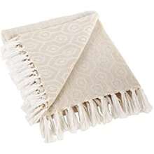 DII Farmhouse con Borlas Decorativas,  de Espiga, Barn Red(50 x 60" blanco) - Multicolor - Ver 1
