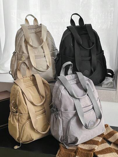  Mochila de viaje Peach Tree, bolso de mano y de hombro de doble uso, bolso para laptop, bolso para parejas, compartimento impermeable, gran capacidad, múltiples bolsillos, adecuado para viajes, vacaciones, escuela, negocios, regalos para Halloween, Navidad, Día de San Valentín