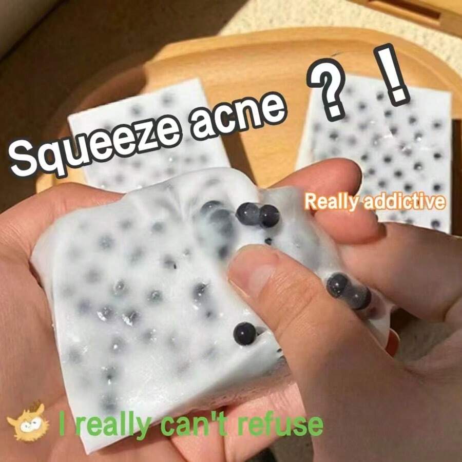 Creative Squeeze Pimple Stress Relief Multi-Function Intense Compulsive Disorder Stress Relief Toy, Stress Relief, Emotion Soothing, Gift, Birthday Gift, Prank Gift, Holiday Gift, Christmas Gift - Multicolor - View 1