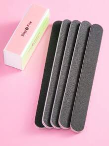 4pcs Nail File And Buffing Block Set, Professional Nail File, Suitable For Natural Nails, Manicure File, Buffing And Polishing, Nail Care, Smooth Polishing, 100/180/240/600/3000 Grit - Multicolor - View 7