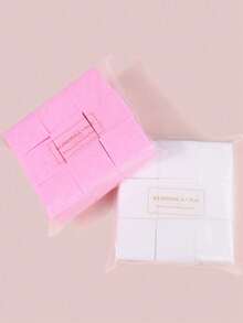 500pcs/Pack Klimonla Disposable Non-Woven Nail Cleaning Wipes, Nail Polish Remover Wet Wipes, Thickened Non-Shedding Cleaning Cloth, Suitable For Manicure, Dry & Wet Use - Multicolor - View 6