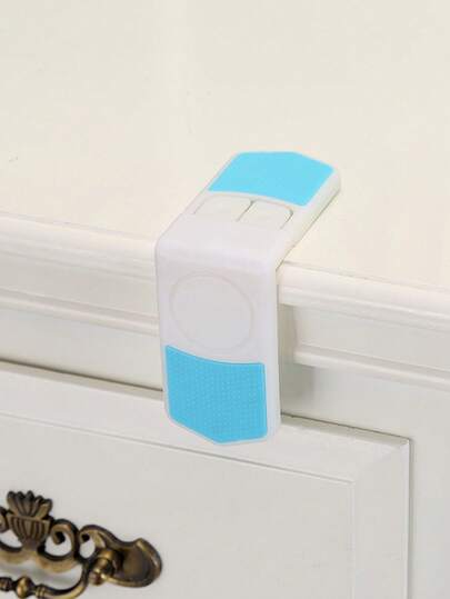 6/12pcs Multi-Function Corner Drawer Locks - Child Safety Locks, Baby Safety Locks, Right Angle Child Locks, Fashionable Design, Modern Safety, Durable Plastic Material, No Drilling Installation, Suitable For Kitchen, Bedroom And Living Room Cabinet Doors, Refrigerator Locks