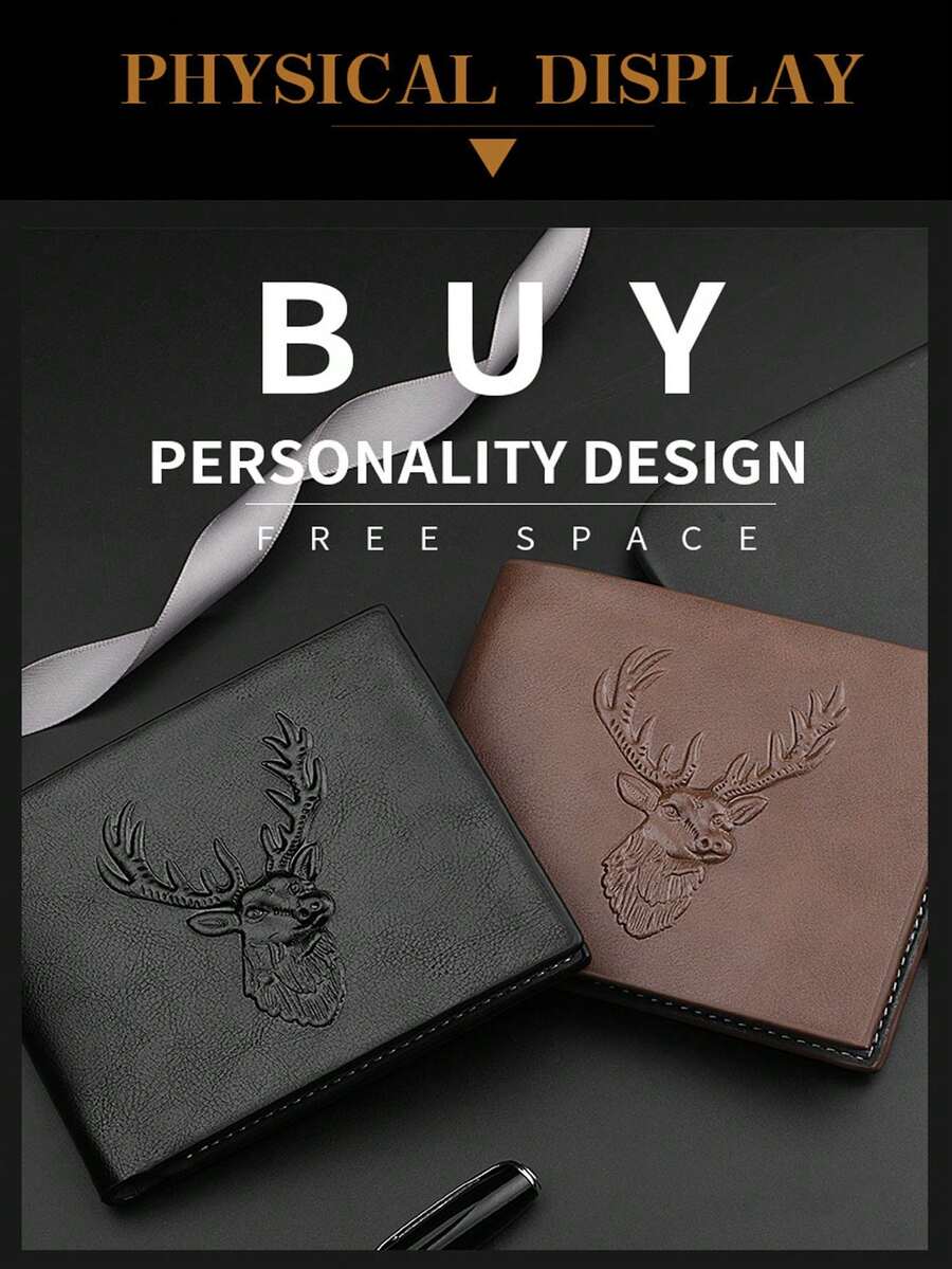 2025 New Men's Short Multi-Functional Card Holder Wallet, Fashion & Practical, Fully Equipped, Numerous Card Slots, Includes Cash & Card Compartment With Protective Cover, Ideal Gift For Hunting Boyfriend Or Husband On Christmas, Father's Day, Valentine's Day