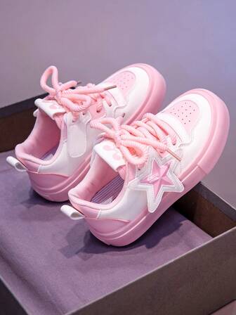 1 Paio di Scarpe Sportive di Moda Unisex per Bambini, Scarpe da Corsa Casual in PU per Esterni, Sneaker Antiscivolo Confortevoli e Versatili, Adatte per Neonati, Bambini Piccoli, Tutte le Stagioni