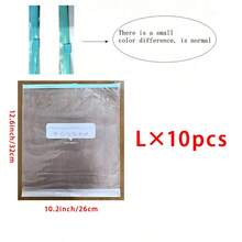 45pcs Reusable Airtight Food Storage Bags (10 Large, 15 Medium, 20 Small), Thick Freezer Bags, Microwave , Blue, For Long-Term Food Preservation And Organization, Transparent PE Zipper Bags, Suitable For Kitchen Food Categorization, Snack Storage, Fruit And Vegetable Sorting, Ensuring Freshness, Essential Household Food Preservation Bags - Transparent - View 11