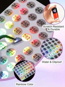 1-500 Pcs Sticker Labels, For Nail Polish, Gel Nail Polish Marking, Manicure Tools Office Organization, Adhesive Labels Nails Nail Supplies - Multicolor - View 4