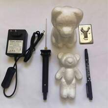 泡沫切割工具套装，聚苯乙烯泡沫切割器，泡沫板切割器，电动聚苯乙烯泡沫切割工具，适用于泡沫切割艺术、手工艺和DIY项目