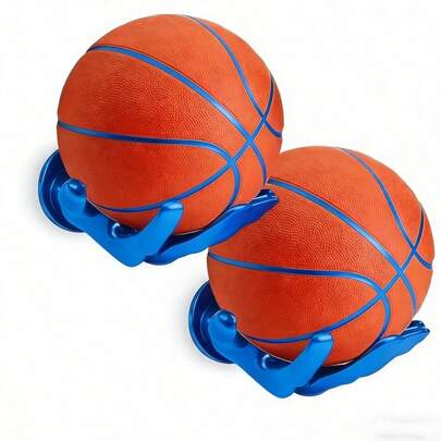 1PCS Wall-Mounted Ball Storage Rack Display Stand, Handcrafted Ball Rack Storage With Screws, Wall-Mounted Handheld Display Rack Suitable For Basketballs, Soccer Balls, Volleyballs, Saves Storage Space, Easy Installation