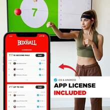 Boxbollen® Boxing Reflex Ball - The Notorious Conor McGregor Limited Edition - App-Connected Punch Counter - Reaction Ball For Hand Eye Coordination Training - Gift For Boxer Athlete All Ages - Green-Lanxindedianpu - màu xanh lá - Xem 8
