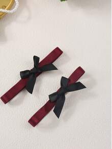 1 Cặp/1 chiếc Vòng đeo mắt cá chân co giãn có nơ dành cho nữ, quà tặng hẹn hò ngày Valentine, vòng đeo mắt cá chân bằng da PU, vòng tay, dây đeo cơ thể, phụ kiện nội y gợi cảm, vòng đeo đùi, vòng đeo chân. - Nhiều màu - Xem 9