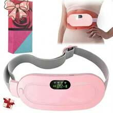 Rechargeable Portable Uterus Warmer Belt, Heating Pad With Vibration Massage For Menstrual Cramps Relief, Women's Period Gift - Pink - View 1