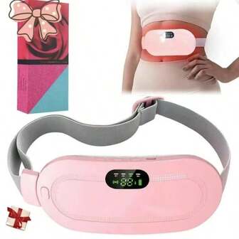 Rechargeable Portable Uterus Warmer Belt, Heating Pad With Vibration Massage For Menstrual Cramps Relief, Women's Period Gift