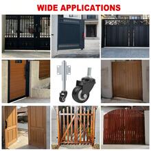 Wheel Spring Loaded Garden Galvanised Heavy Duty Sliding Caster For Gate - Silver - View 6