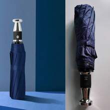 1pc 10-Rib Automatic Umbrella, Gift Umbrella, Business Vinyl Sunshade Folding Umbrella