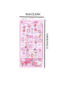 6pcs 300+ Cute Animal 3D Stickers - Pastel Design, Suitable For Phone Cases, Scrapbooking, Crafts, Diary Decoration, 3D Embossed Stickers, Cute Stickers, Water Bottle Stickers, Arts & Crafts, School Supplies, Back To School, Cute Reward Stickers, Fun Stickers, Book Decoration, Adult Stickers, Water Bottle Stickers - Multicolor - View 8