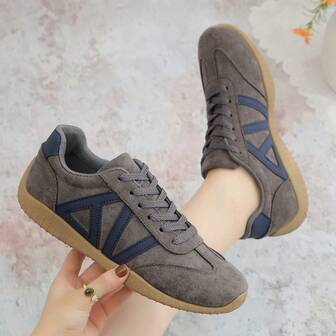 2025 Zapatos planos casuales para mujer con suela suave y antideslizante, zapatos deportivos para exteriores, zapatos de skate para estudiantes, cómodos y duraderos, adecuados para primavera, otoño y todas las estaciones