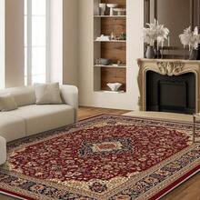 Red Floral Pattern Oriental Design Area Rug Washable Rug Vintage Traditional Floor Cover Foldable Thin Retro Accent Indoor Non Slip Carpet Print Mat Bedroom Living Room Bathroom Home Decor Large Carpets Dining Room Rug Kitchen Rugs For Entryway - A - 查看 4