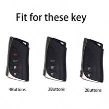 ABS Carbon Fiber Car Key Case Cover Shell Holder Keychain For Lexus UX250 UX260 Es Es350 UX200 UX250h ES200 ES300h ES350 US200 US260h 2018 - 2020 - Carbon Fiber Color - View 3