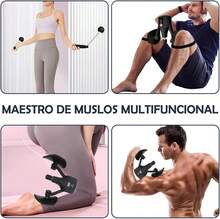 SPOWAY Entrenador de Cadera Kegel con Contador, Dispositivo para Ejercicios del Suelo Pélvico con Mango Reemplazable, Kegel Ejercitador Suelo Pélvico para Moldear, Entrenamiento Fitness - negro - Ver 6