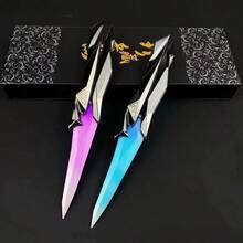 Fearless Contract Singularity Butterfly Varus Peripheral Foldable Plastic Butterfly Sword - Embodying Devilish Couples Game - Cat Gift - For Girls - For Boys - Christmas - Toy - Demon - Interactive - Party Game - Game - I Play - Stitch Toys Travel Toys Classroom Fidget Toys Mini Stuff Bath Toys Christmas Stationery Stress Ball Birthday Gift - Holiday Gift - Perfect Gift - Present - Multicolor - View 9