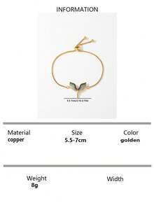 Pulsera zirconia cúbica con diseño de ala - Amarillo Oro - Ver 7