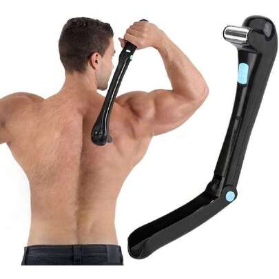 Afeitadora de espalda para hombres (DIY), Afeitadora eléctrica para el espalda cabello, Mango plegable de 180 grados, diseño inalámbric y Bateria cargada, afeitado húmedo o seco, Regalo de navidad para hombres,36694776