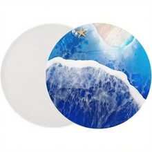 硅胶树脂模具 - DIY 平面环氧树脂浇铸托盘，适用于珠宝和手工礼品，可重复使用的软工艺模具，用于家居装饰（10厘米/30厘米可选） - 白色 - 查看 4