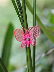 30pcs Butterfly Shaped Plant Clips, Orchid Stem Clips, Reusable Gardening Clips For Climbing Plants, Grape Vine Tomato Plant Support Clips, Suitable For Indoor And Outdoor Plants And Flowers Stems And Vines, Also For Vegetables, Helps Plants Grow Upright And Healthier - Multicolor - View 1