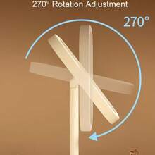 LED化妆镜，带前置灯，3种照明模式，可充电电池，带收纳底座，触控操作，可折叠便携，适合学生宿舍和日常使用。 - 彩色 - 查看 5