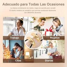 6 Pcs Diademas Doradas, Elsticas Geomtricas de Metal, Diseo Moderno para Coletas, Vintage, Elegantes Accesorios Geomtricos para el Cabello, Regalo Perfecto para Mujeres y Nias - inicial - Ver 6